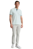 Cotton piqué polo shirt with contrast detailing