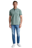 Cotton piqué polo shirt with contrast detailing