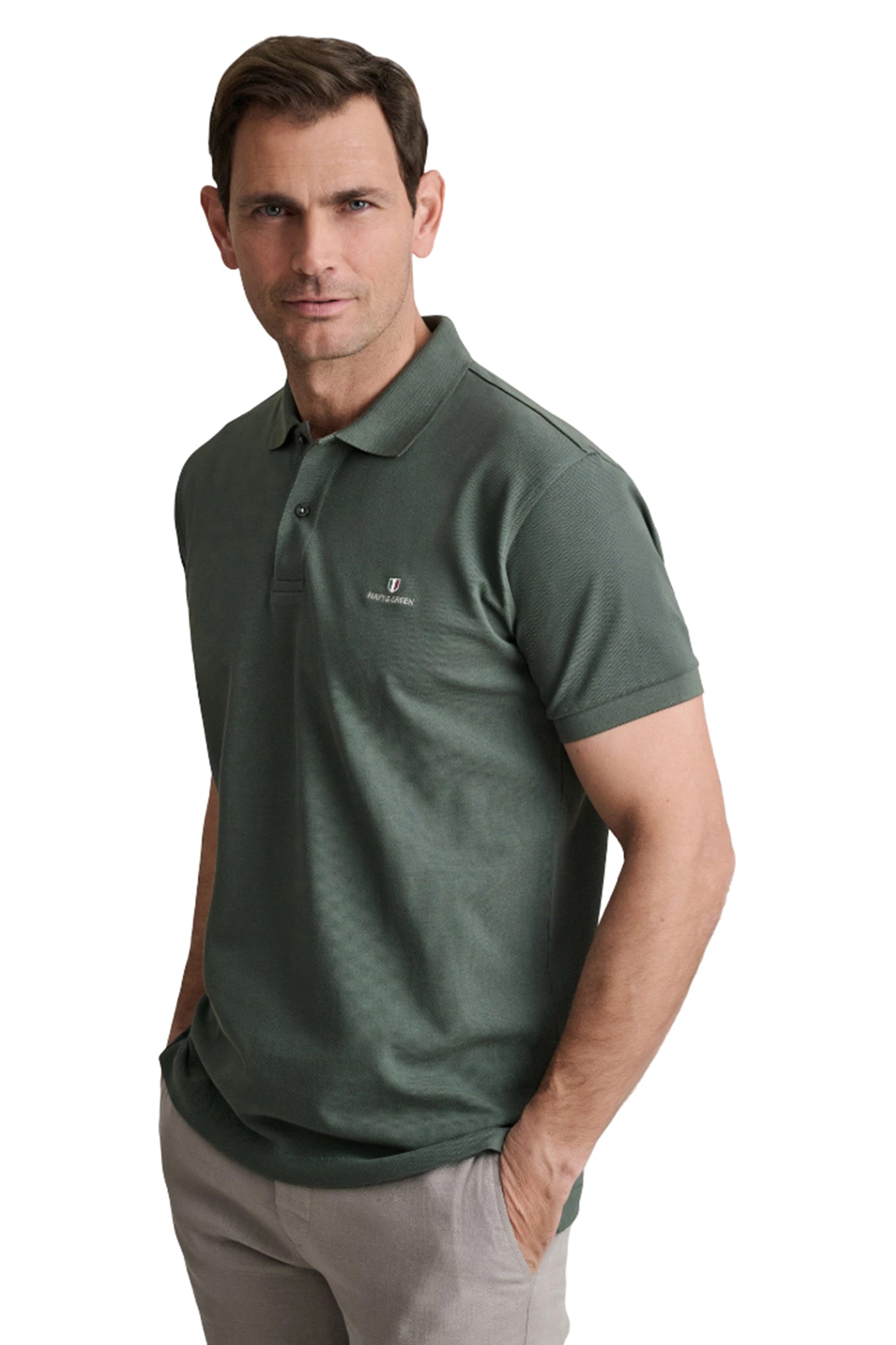 Cotton piqué polo shirt