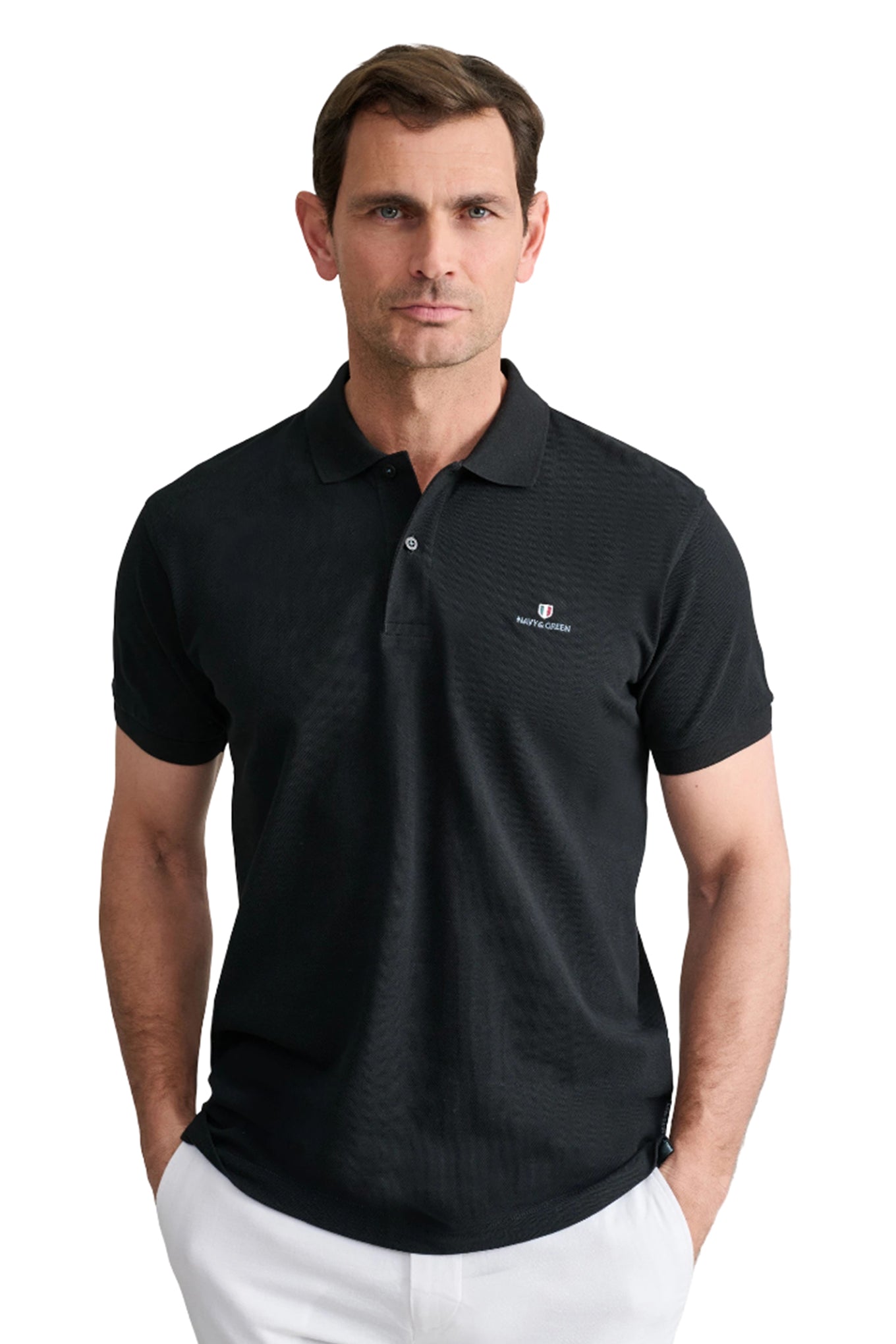 Cotton piqué polo shirt