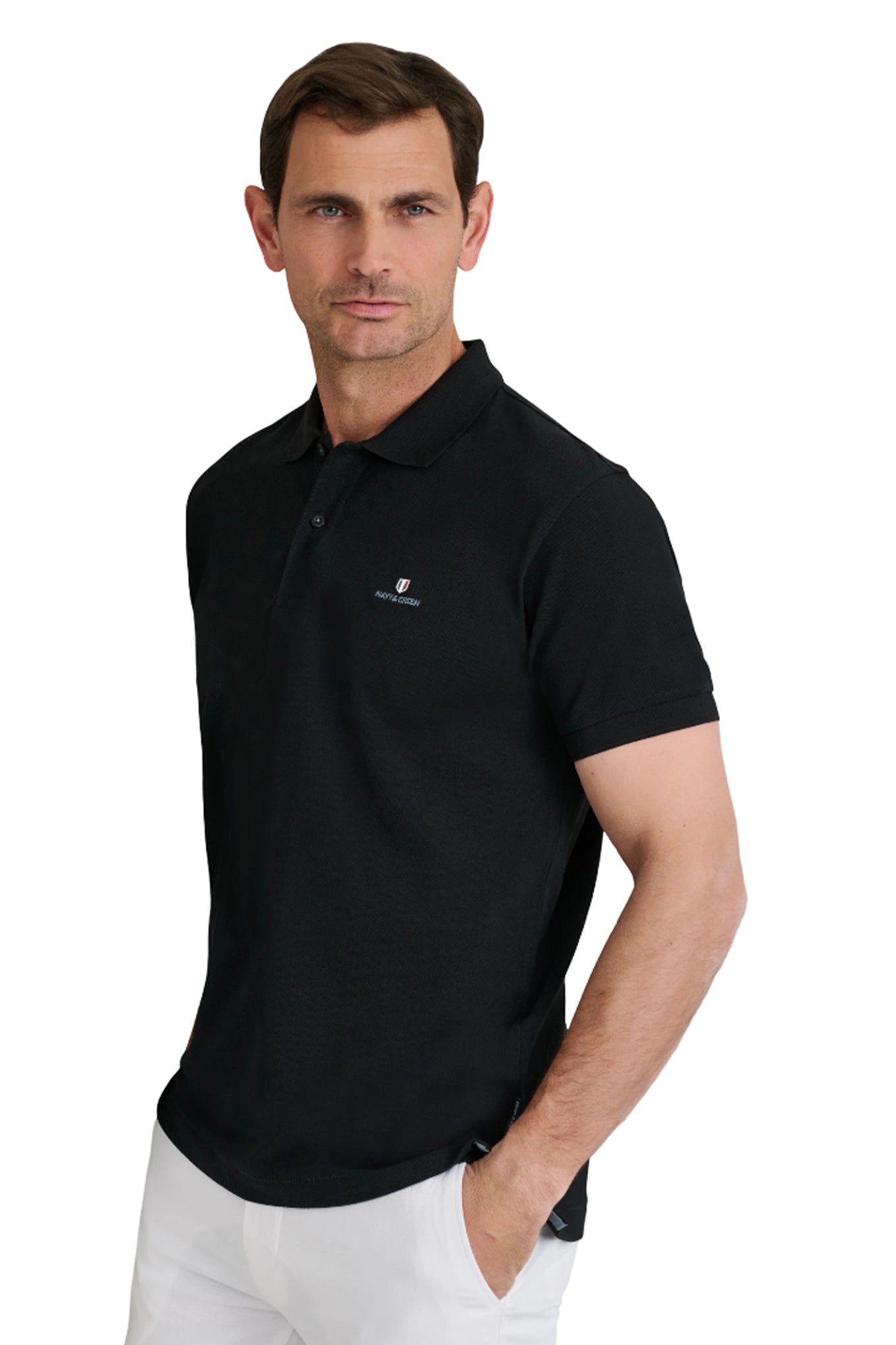 Cotton piqué polo shirt