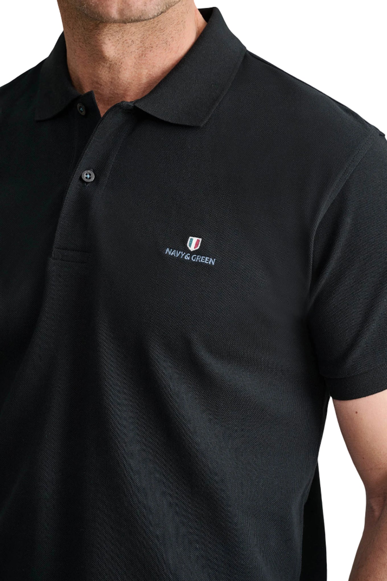 Cotton piqué polo shirt