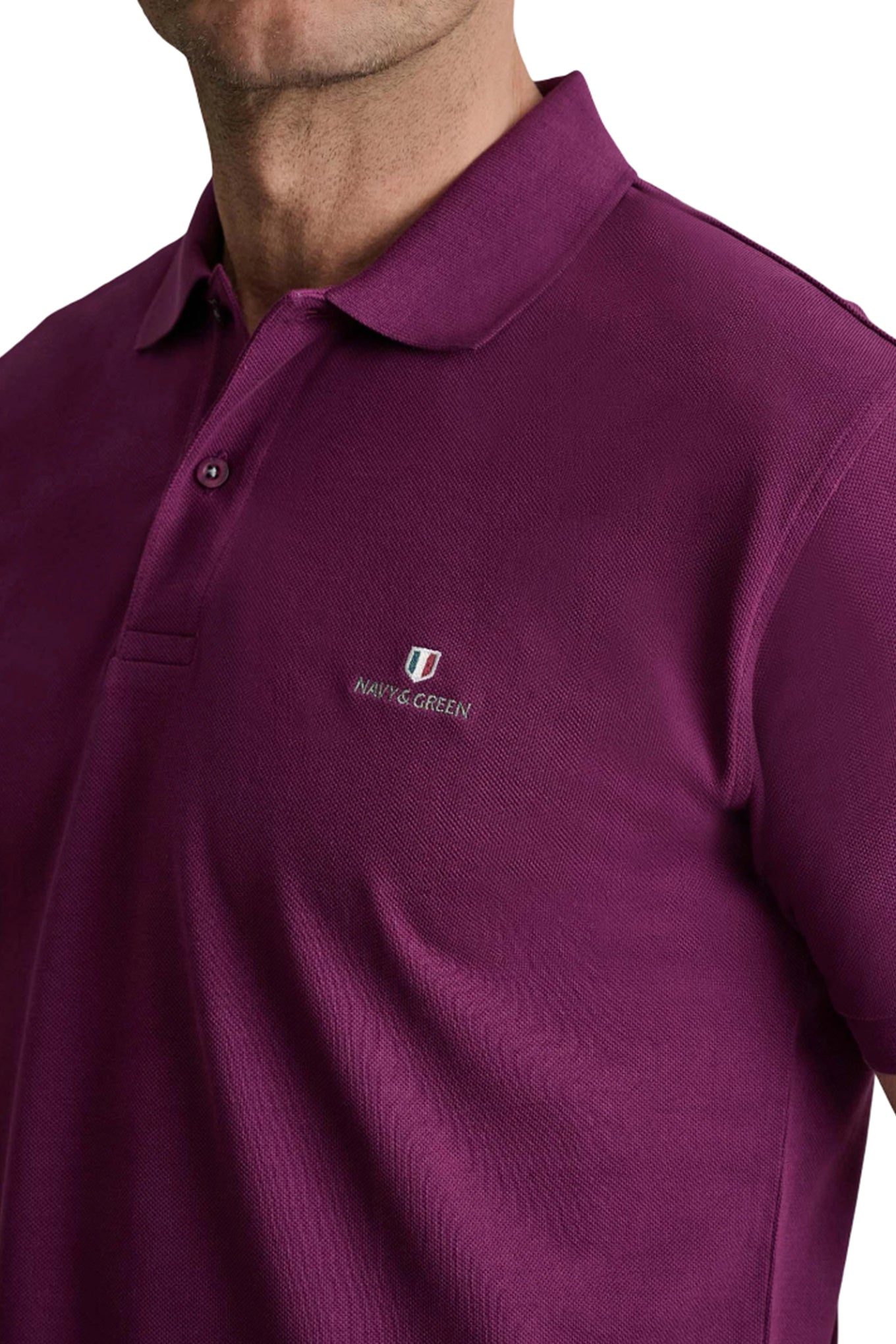 Cotton piqué polo shirt