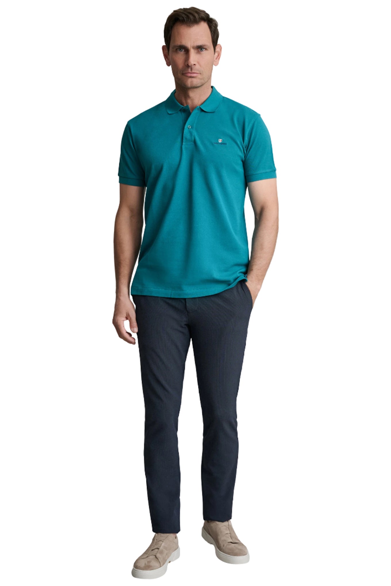 Cotton piqué polo shirt