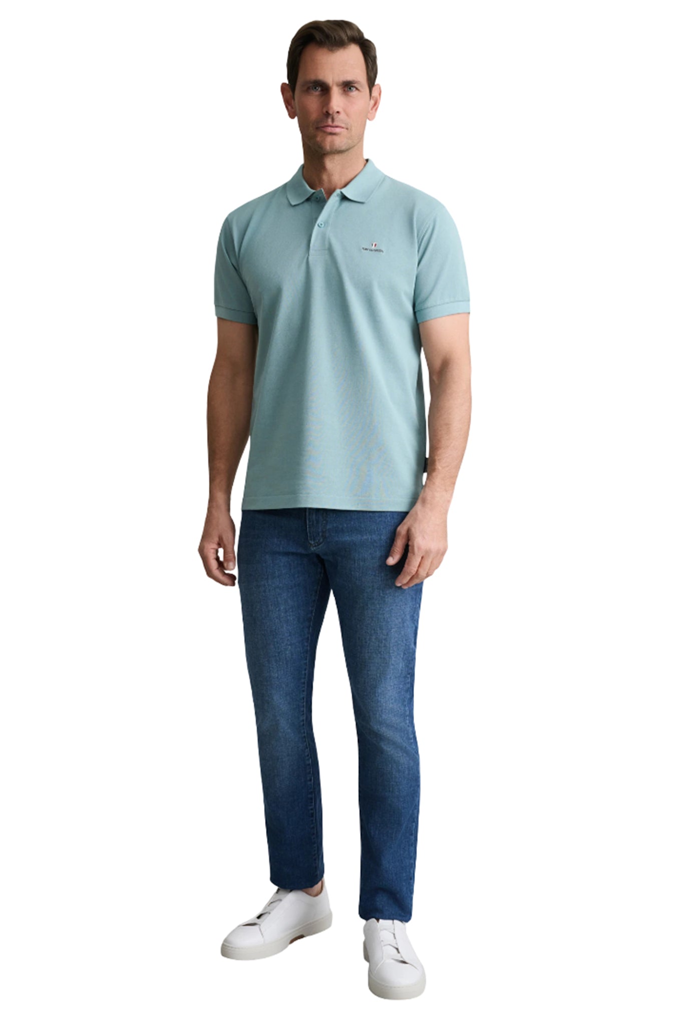 Cotton piqué polo shirt