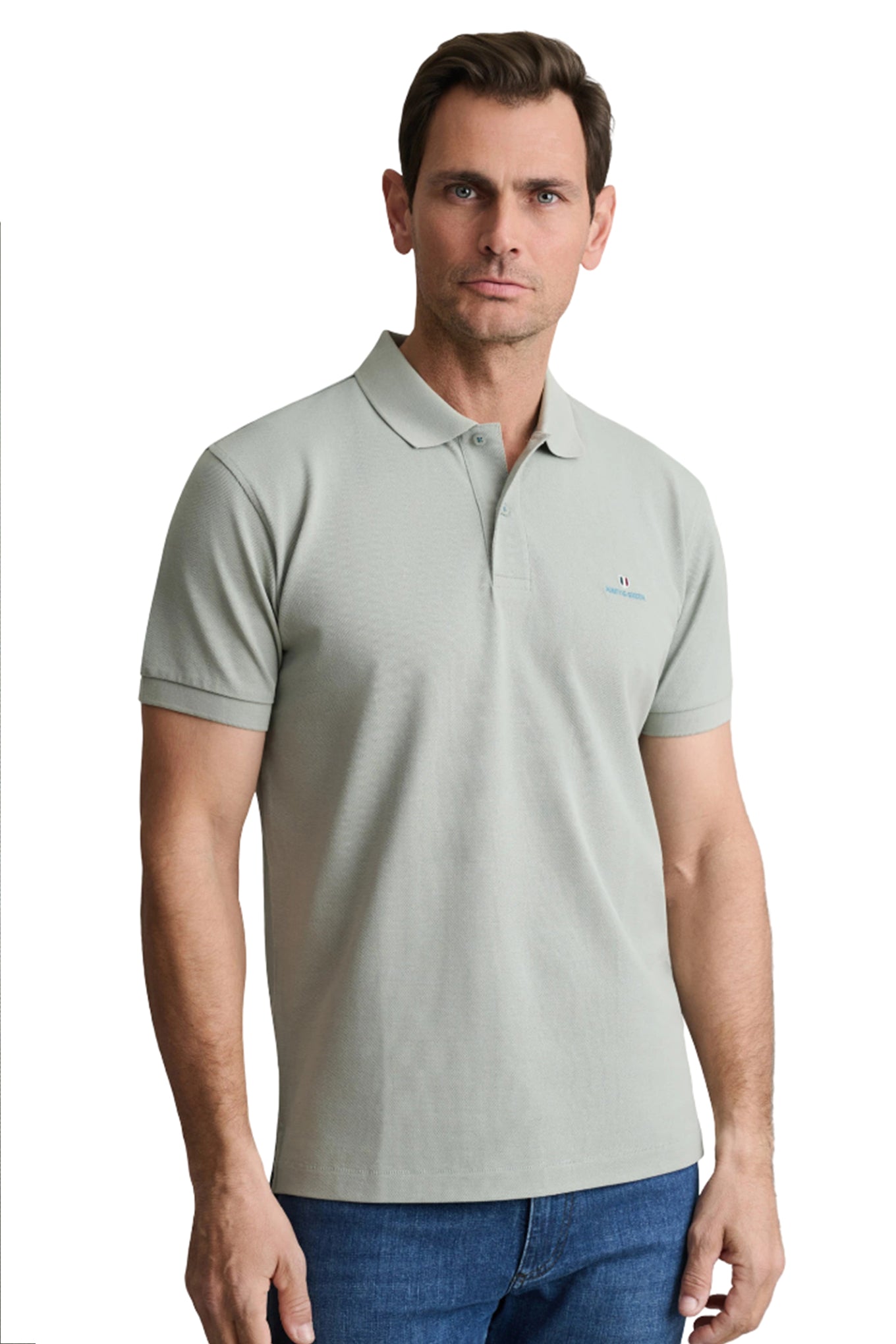Cotton piqué polo shirt