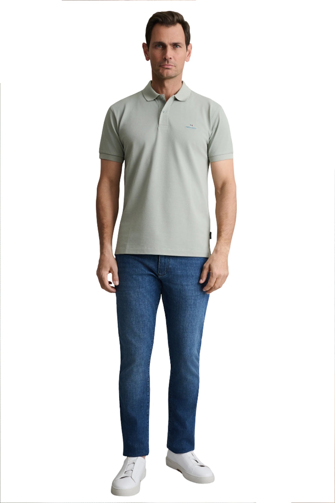 Cotton piqué polo shirt