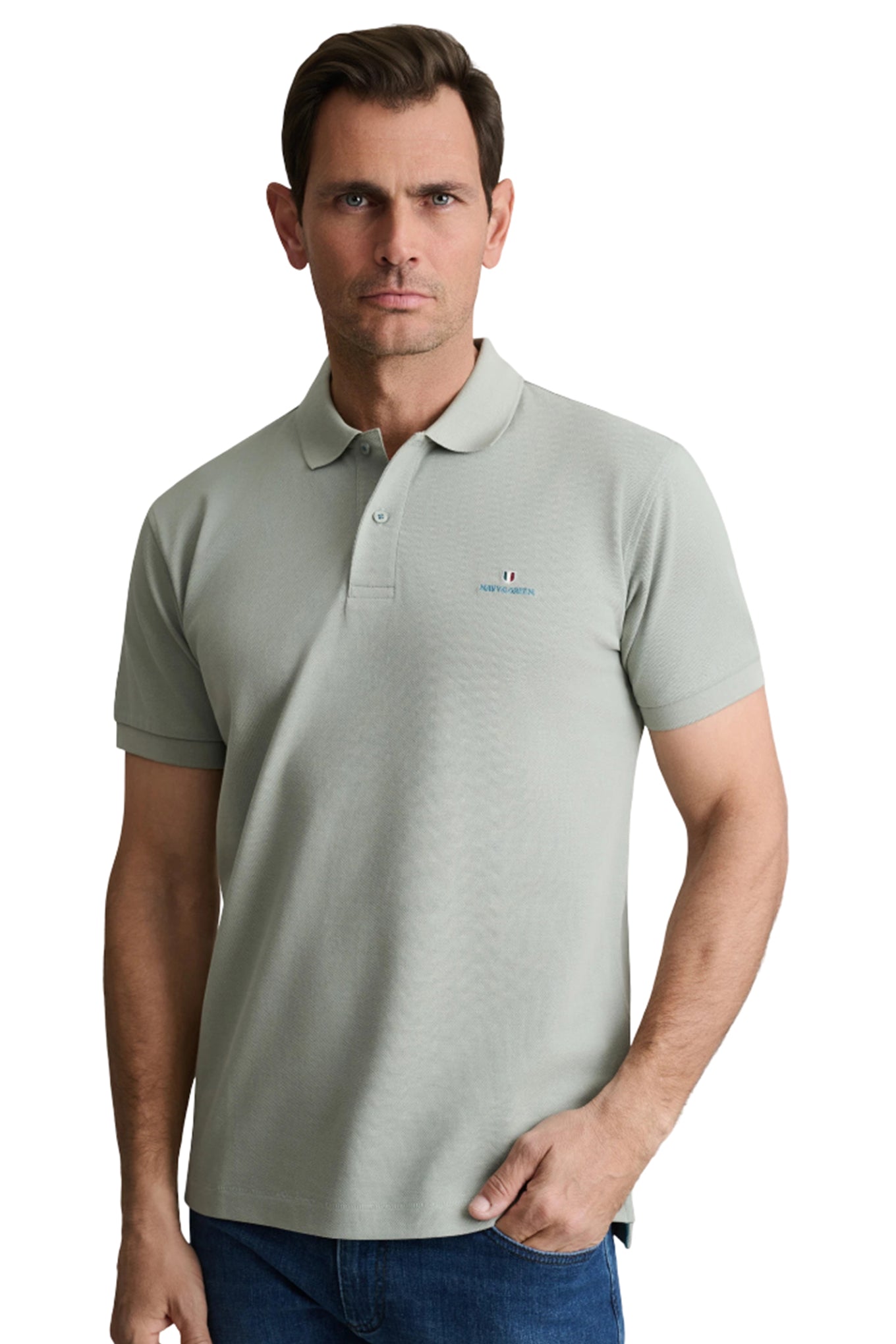 Cotton piqué polo shirt