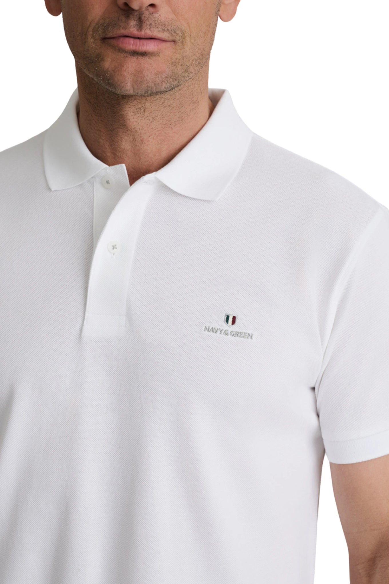 Cotton piqué polo shirt