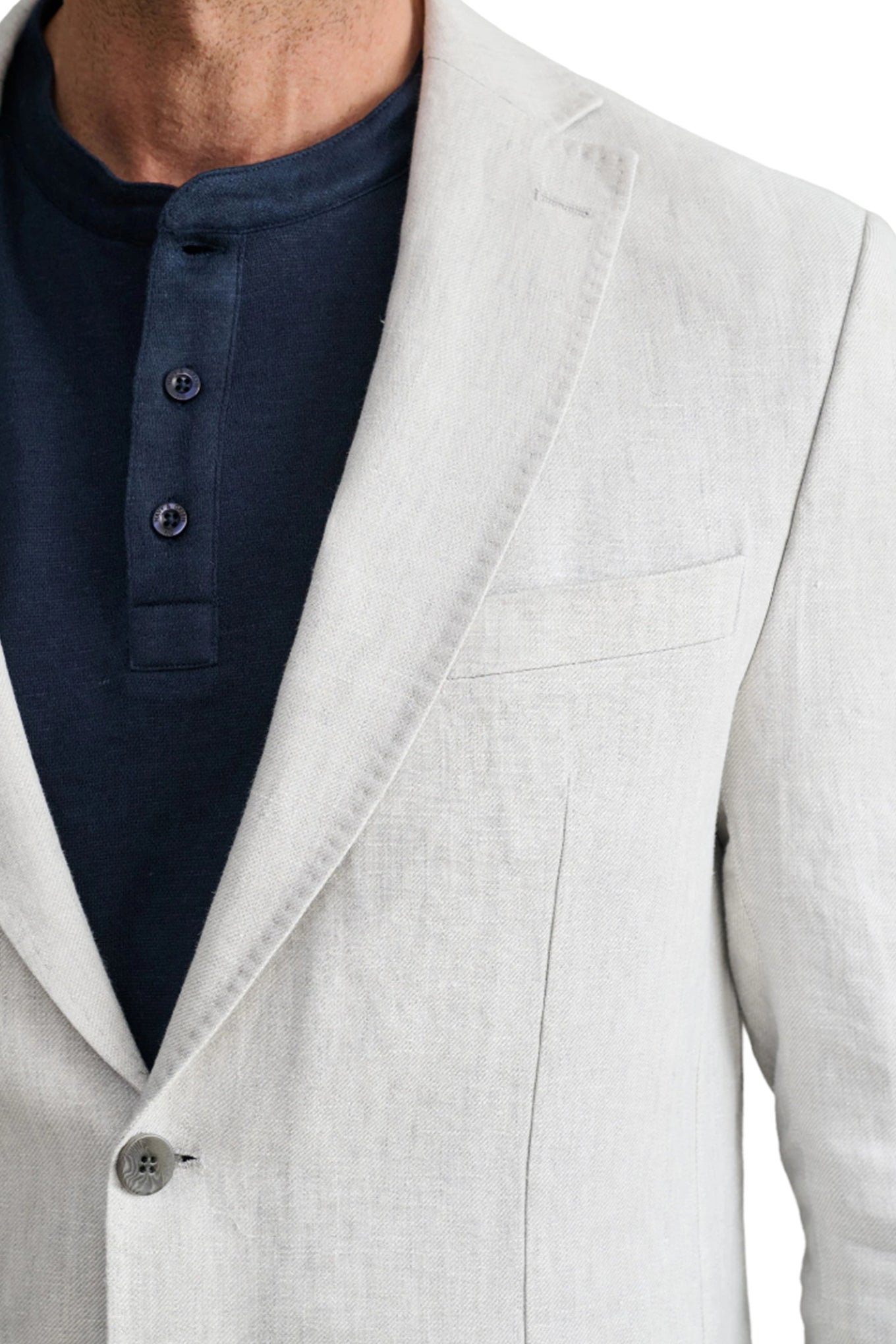 Linen haute couture blazer