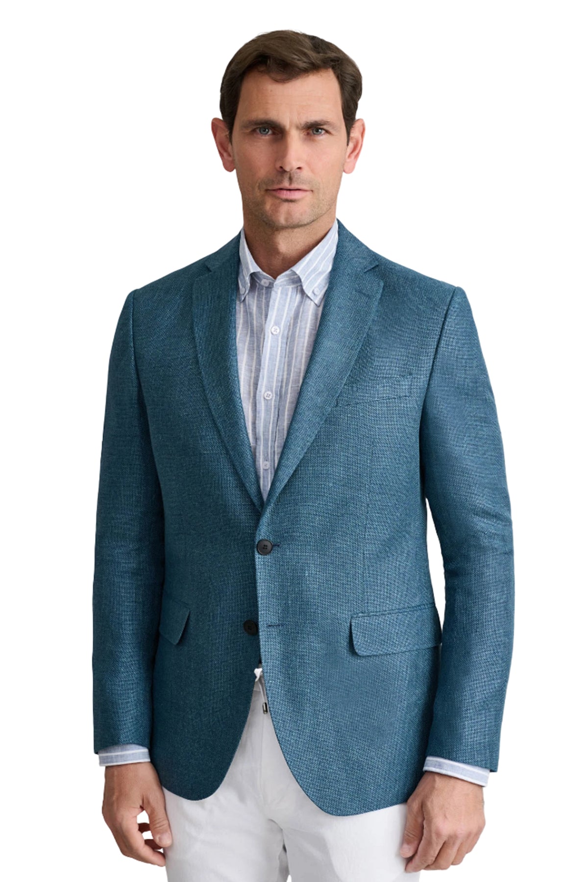 Wool linen haute couture blazer