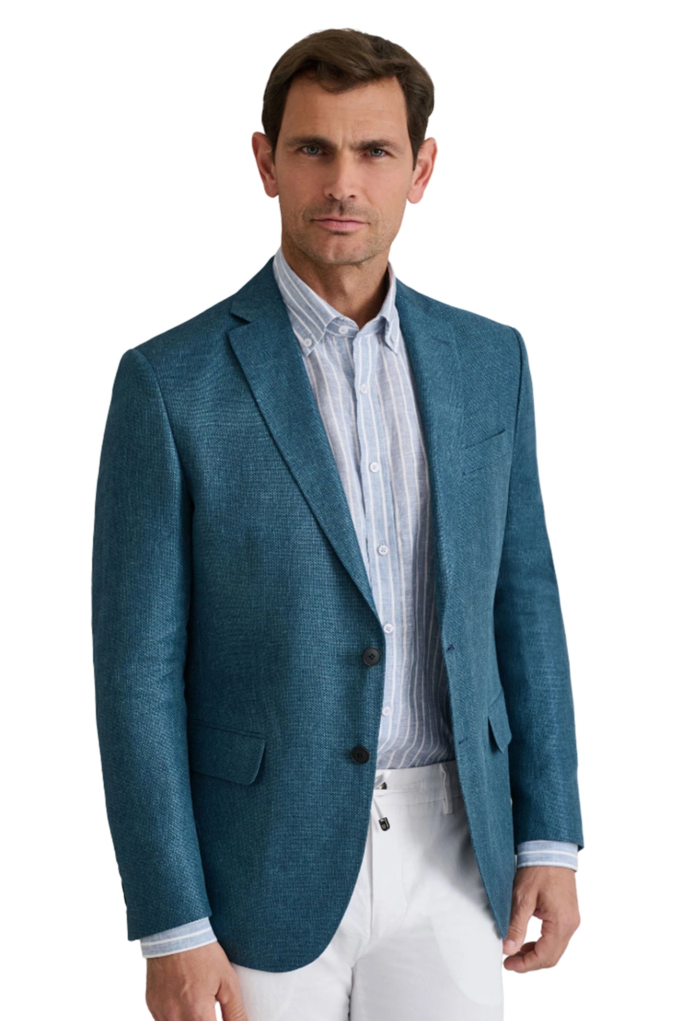 Wool linen haute couture blazer