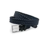 Authentic leather braided belt