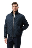 Puffer Jacket with Modular Zip Construction Navy Blue