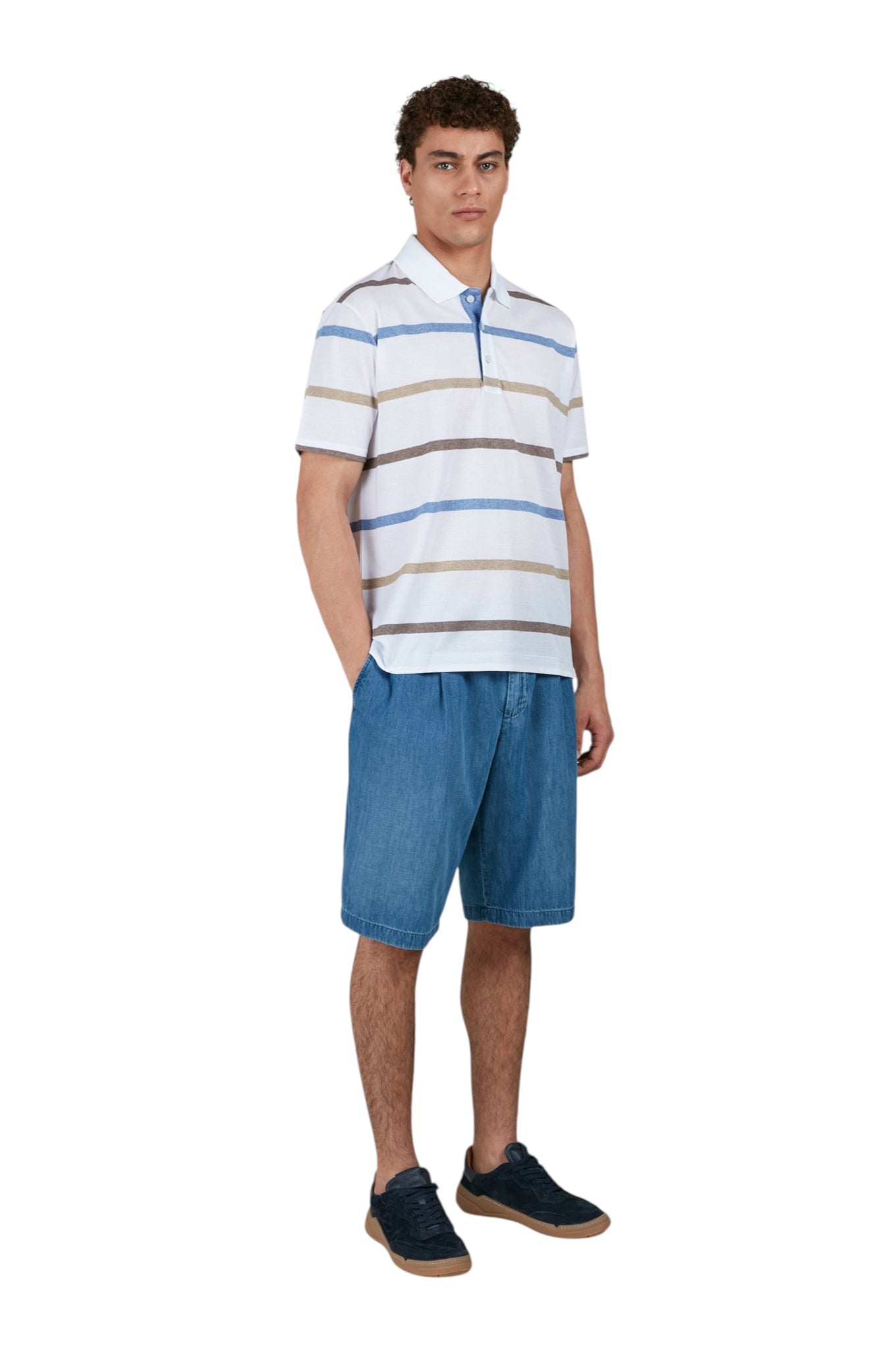 Paul & Shark - Striped short-sleeve polo shirt