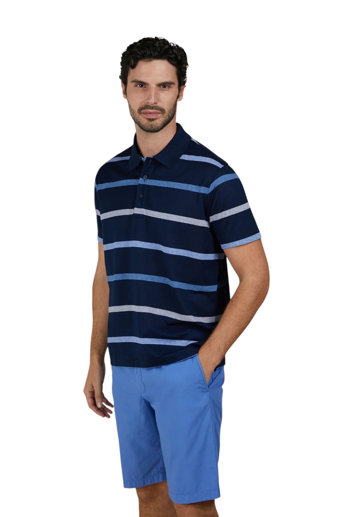 Paul & Shark - Striped short-sleeve polo shirt