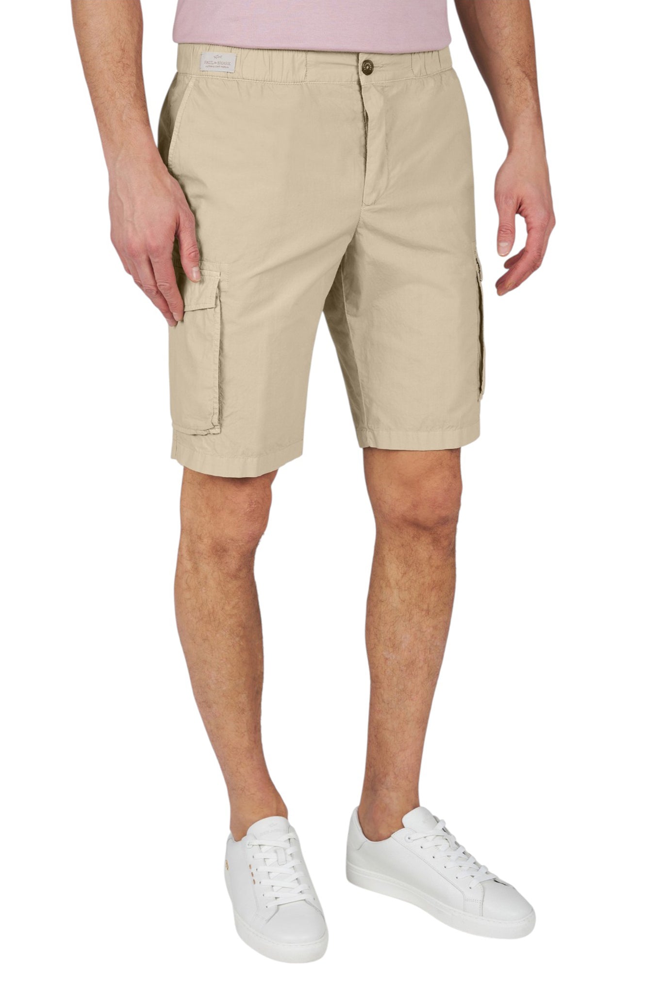 Cargo bermuda in Ultralight Poplin cotton