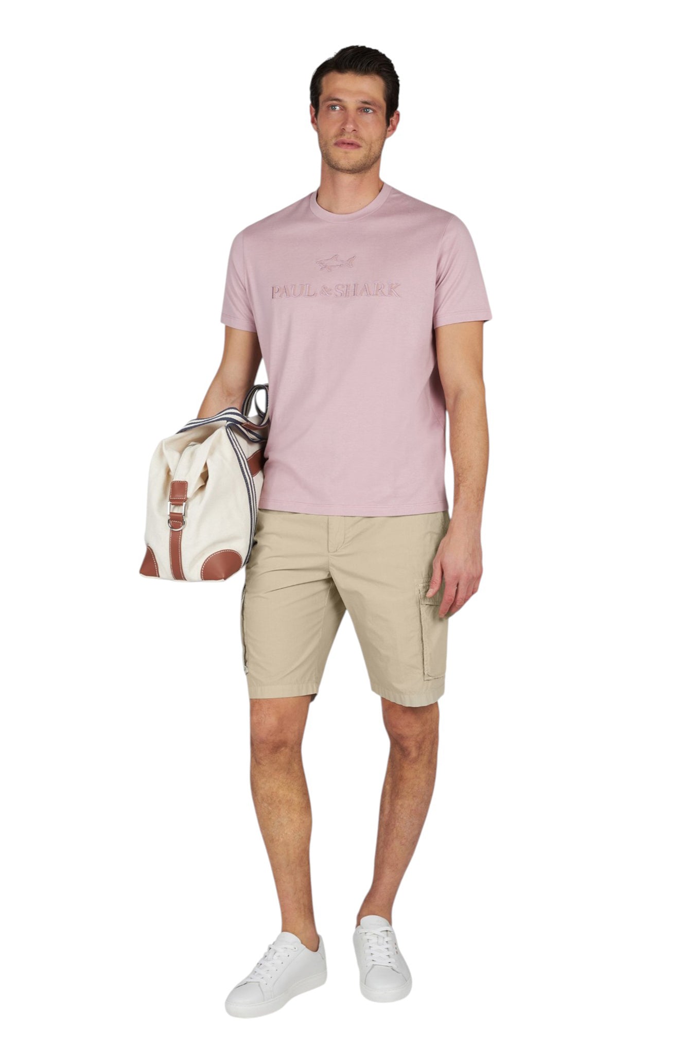 Cargo bermuda in Ultralight Poplin cotton