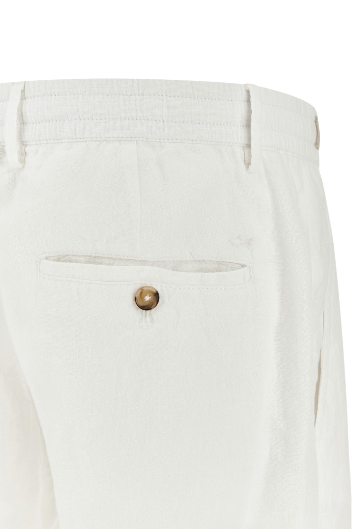 Linen chino pants with drawstring