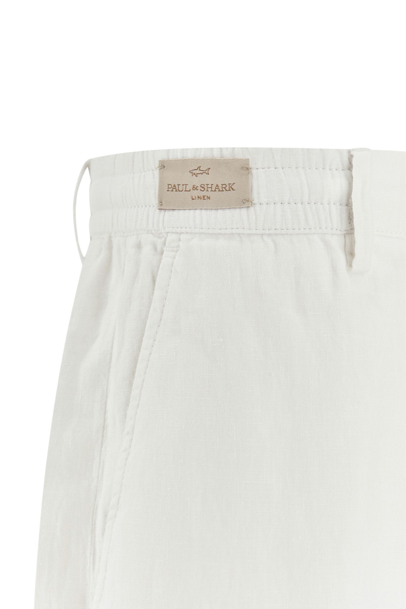 Linen chino pants with drawstring