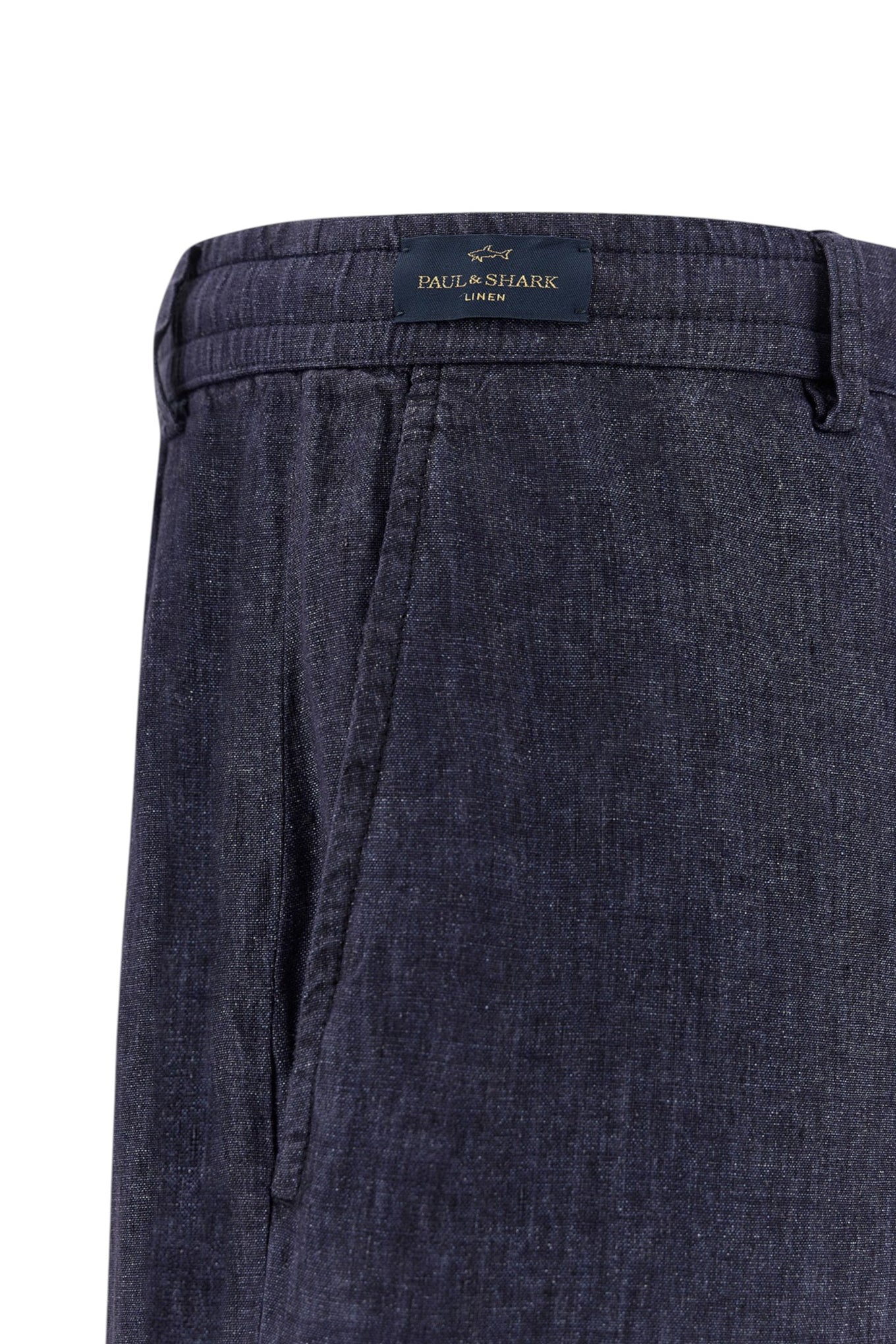Linen chino pants with drawstring
