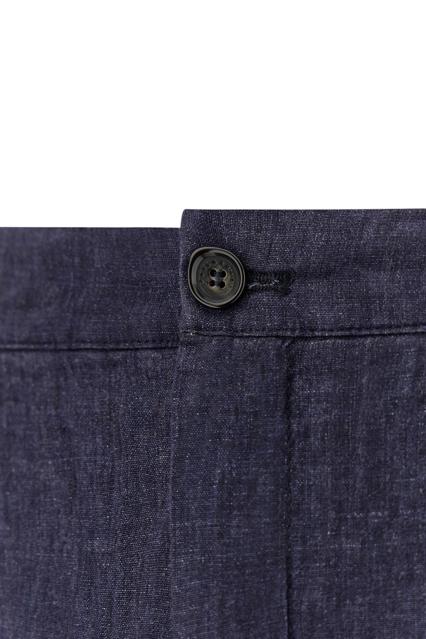 Linen chino pants with drawstring