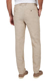Linen chino pants with drawstring