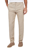 Linen chino pants with drawstring