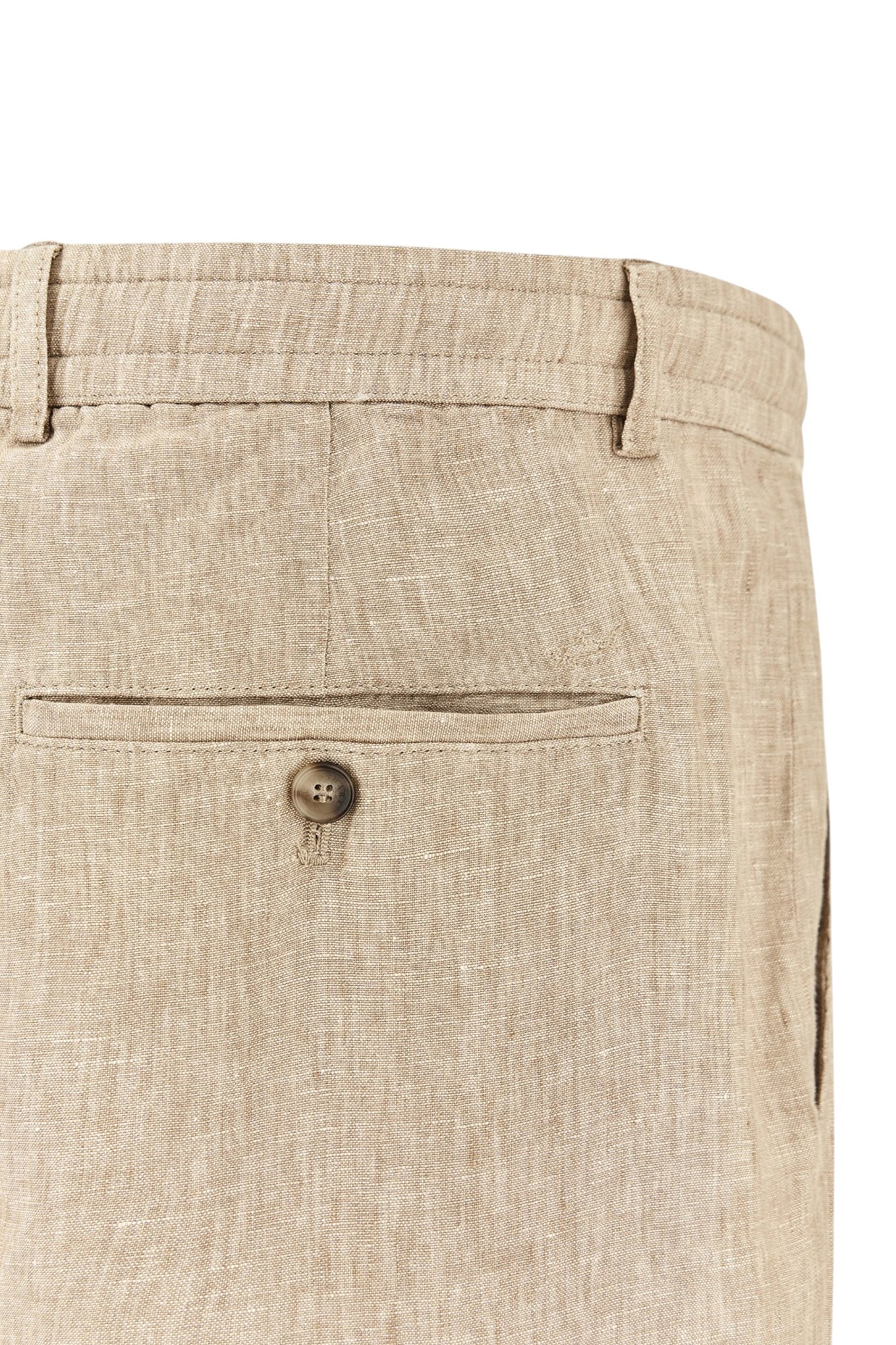 Linen chino pants with drawstring