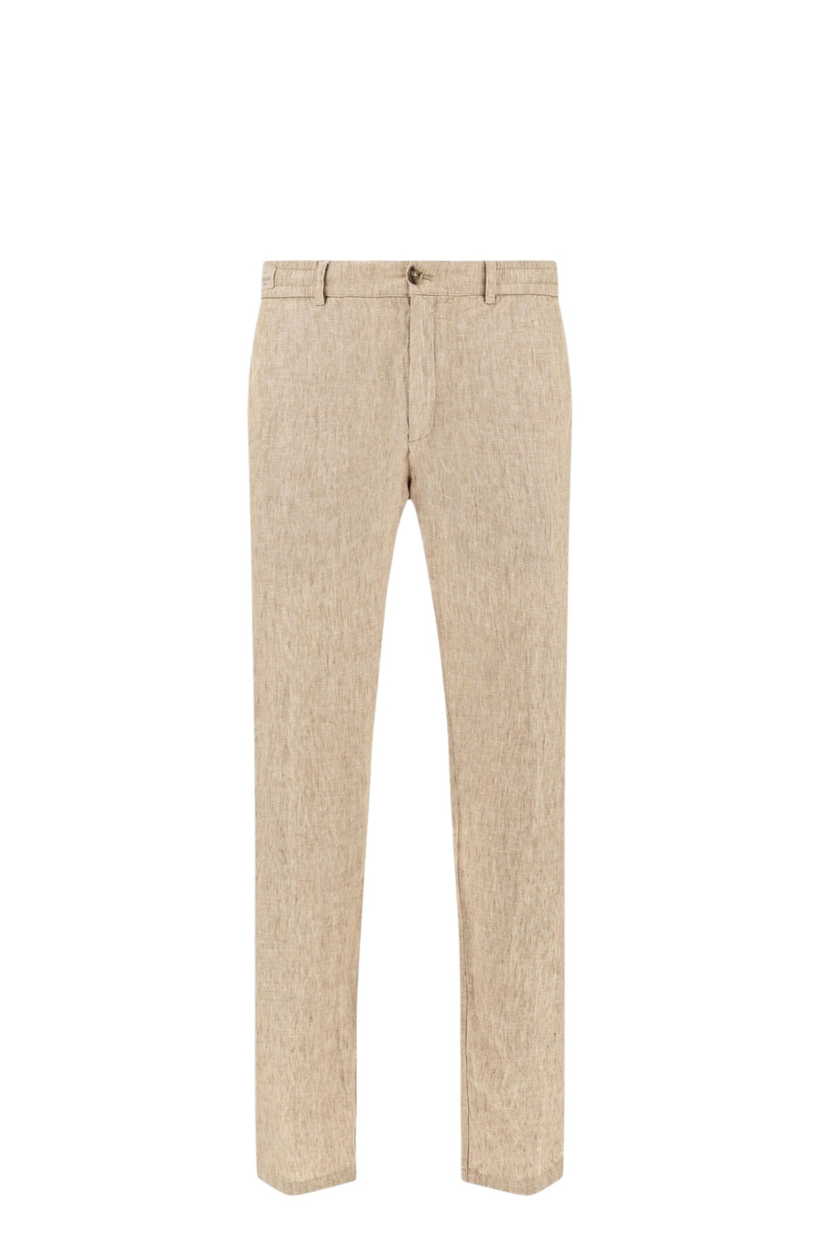 Linen chino pants with drawstring