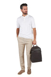 Linen chino pants with drawstring