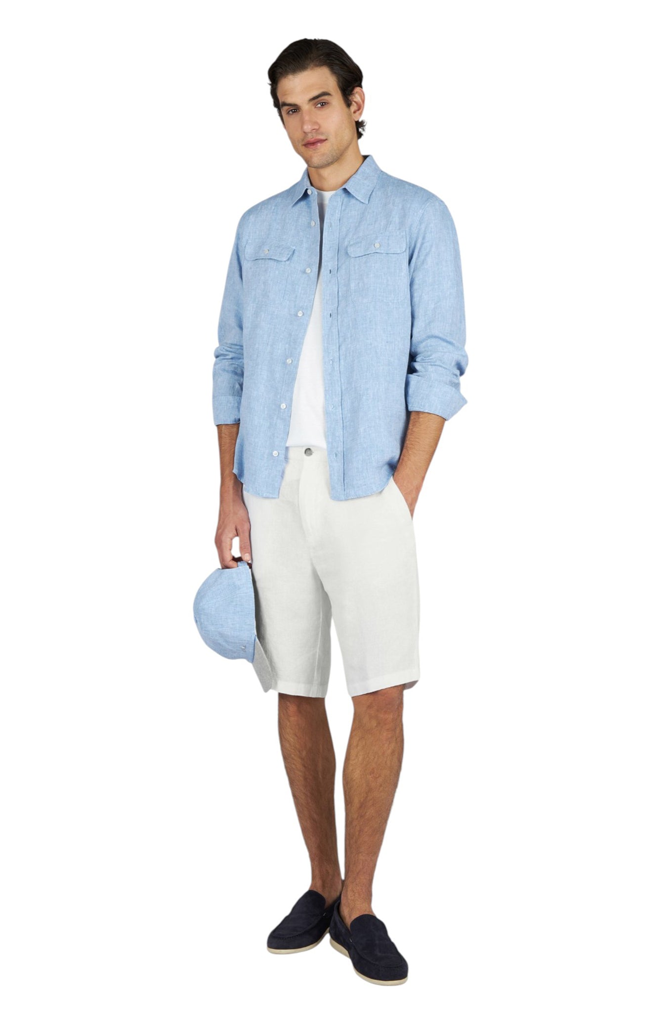 Linen bermuda
