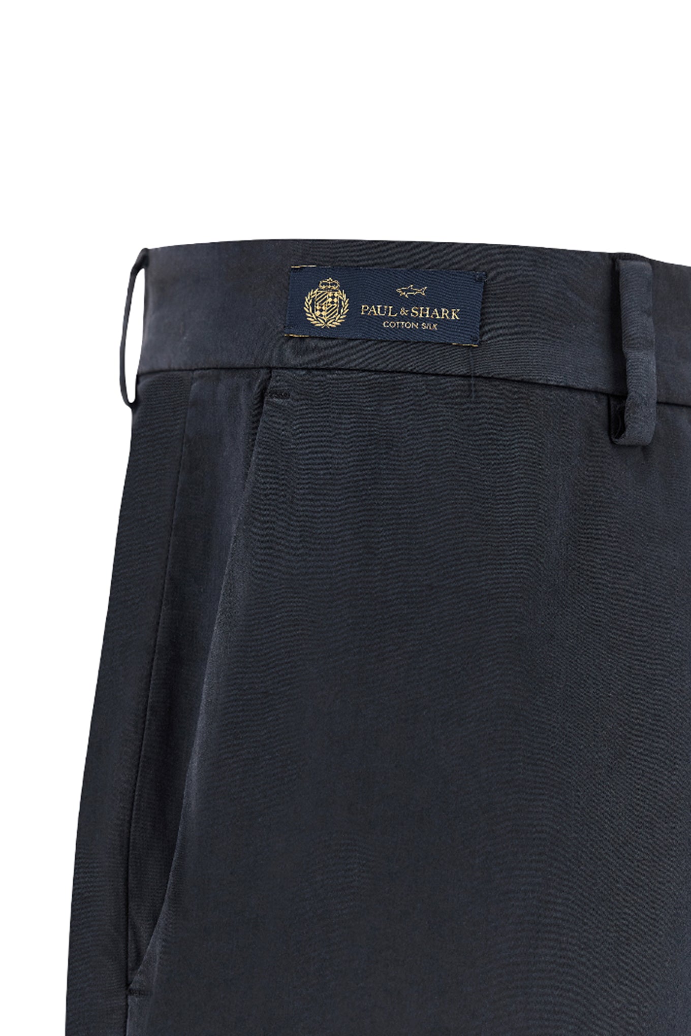 Silk and stretch cotton chino pants