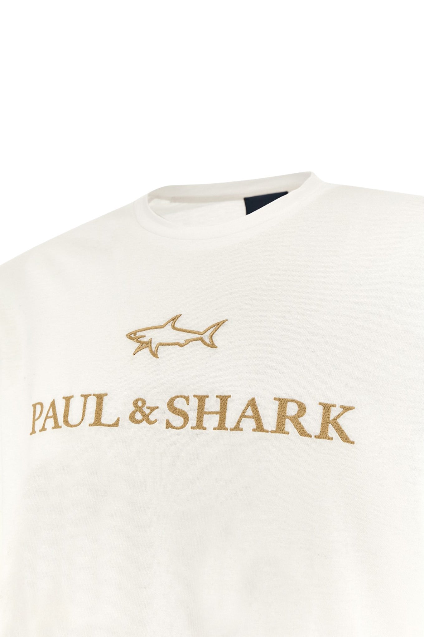 Double mercerised cotton jersey T-Shirt with embroidered logo