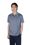Silk and cotton zip polo