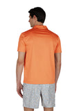 Polo shirt in cotton jersey with linen details