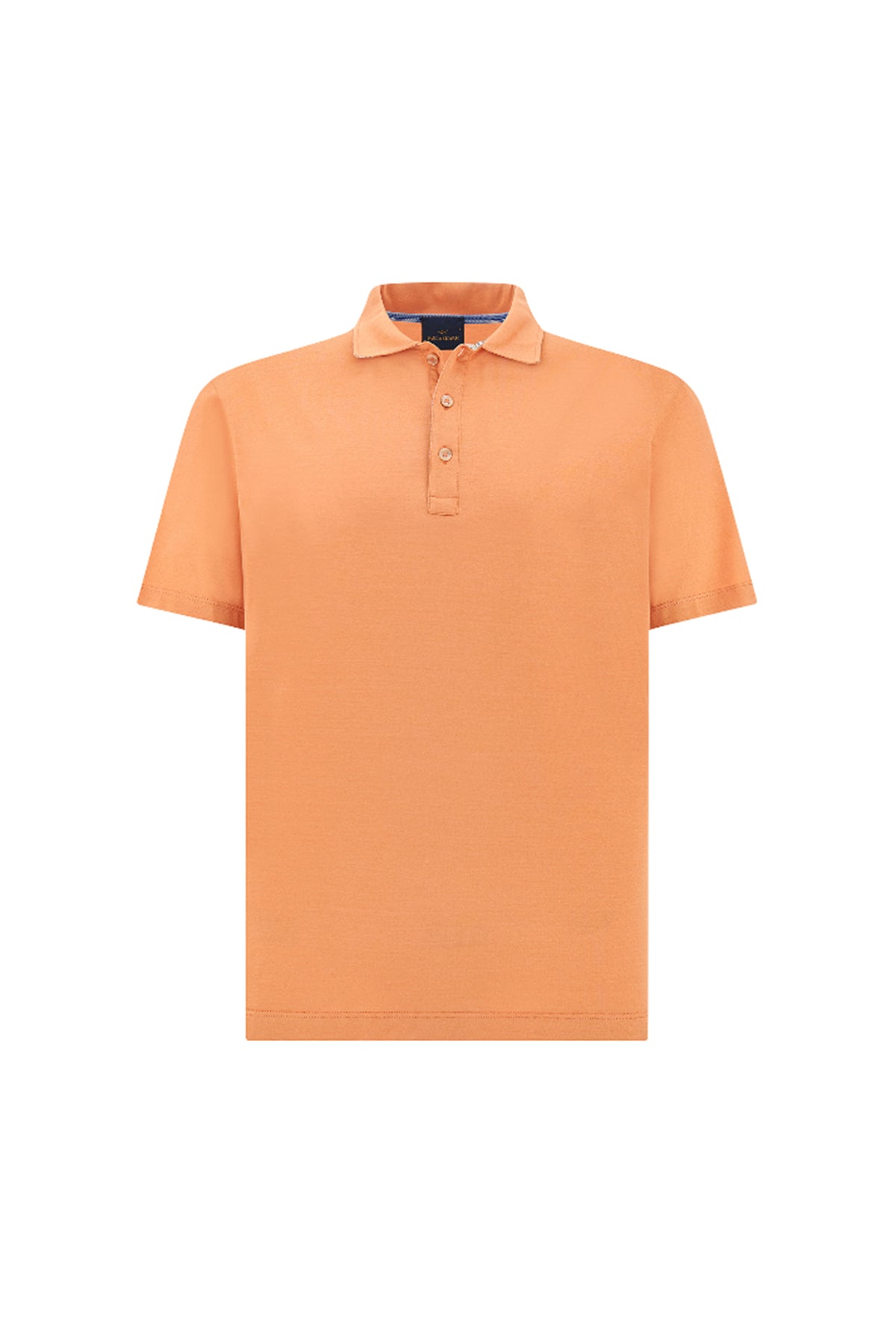 Polo shirt in cotton jersey with linen details