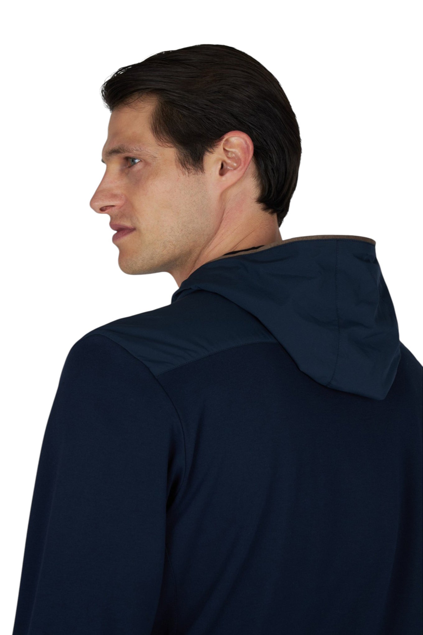X?Soft zip?up sweatshirt in viscose with Alcantara® details