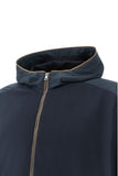 X?Soft zip?up sweatshirt in viscose with Alcantara® details