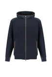 X?Soft zip?up sweatshirt in viscose with Alcantara® details