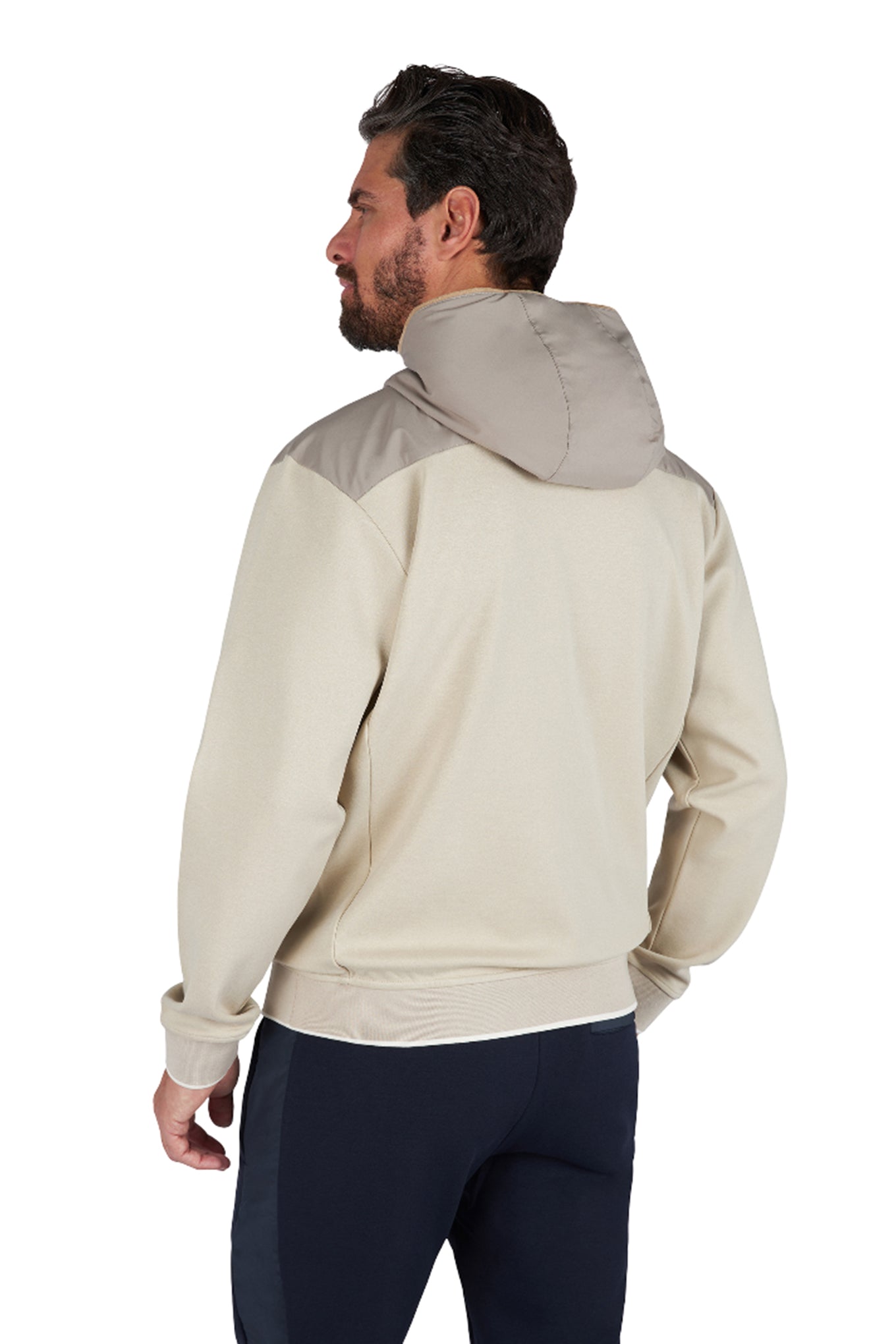 XSoft zipup sweatshirt in viscose with Alcantara details