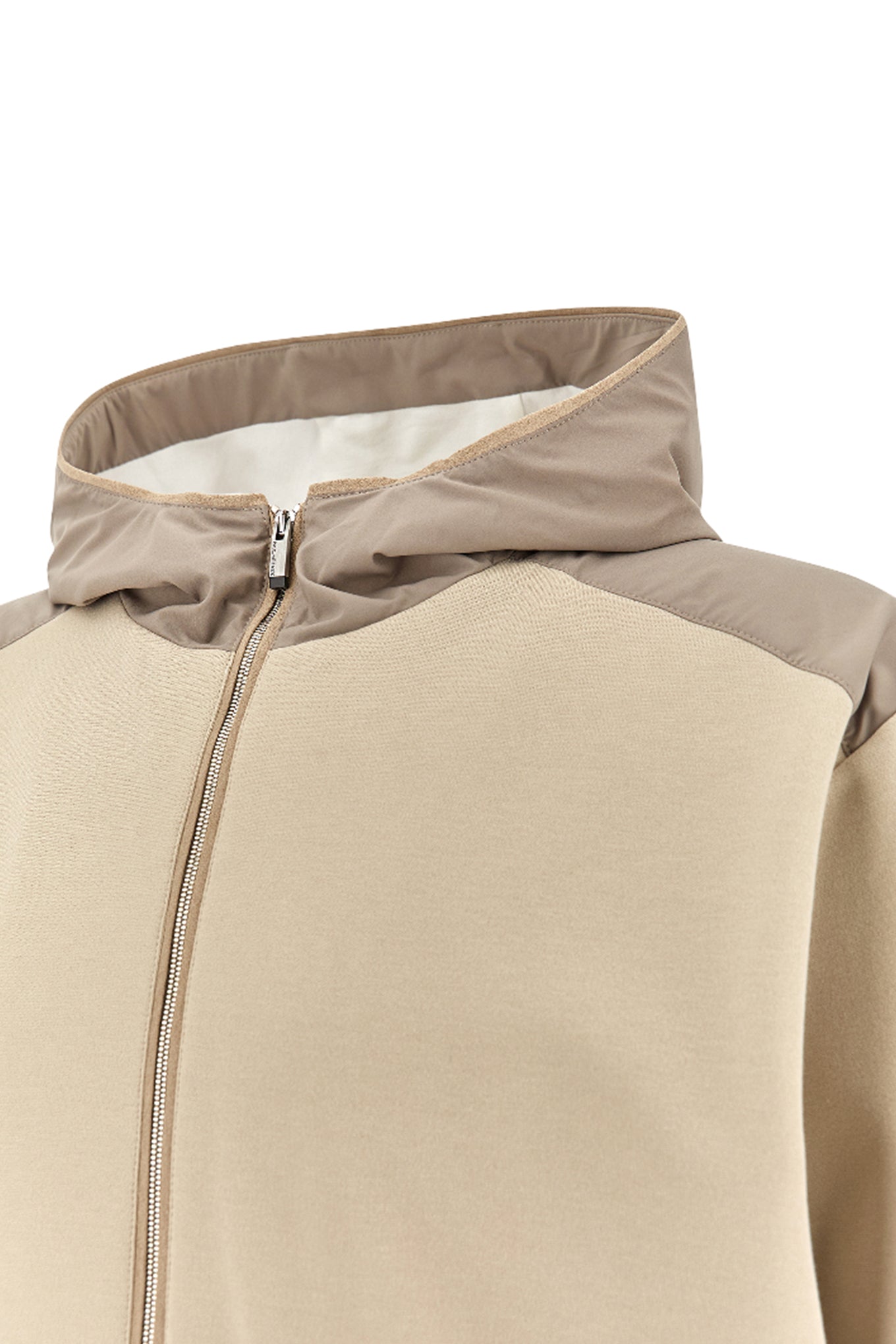 XSoft zipup sweatshirt in viscose with Alcantara details