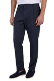 Dynamic chino trousers with pleats