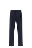 Dynamic chino trousers with pleats