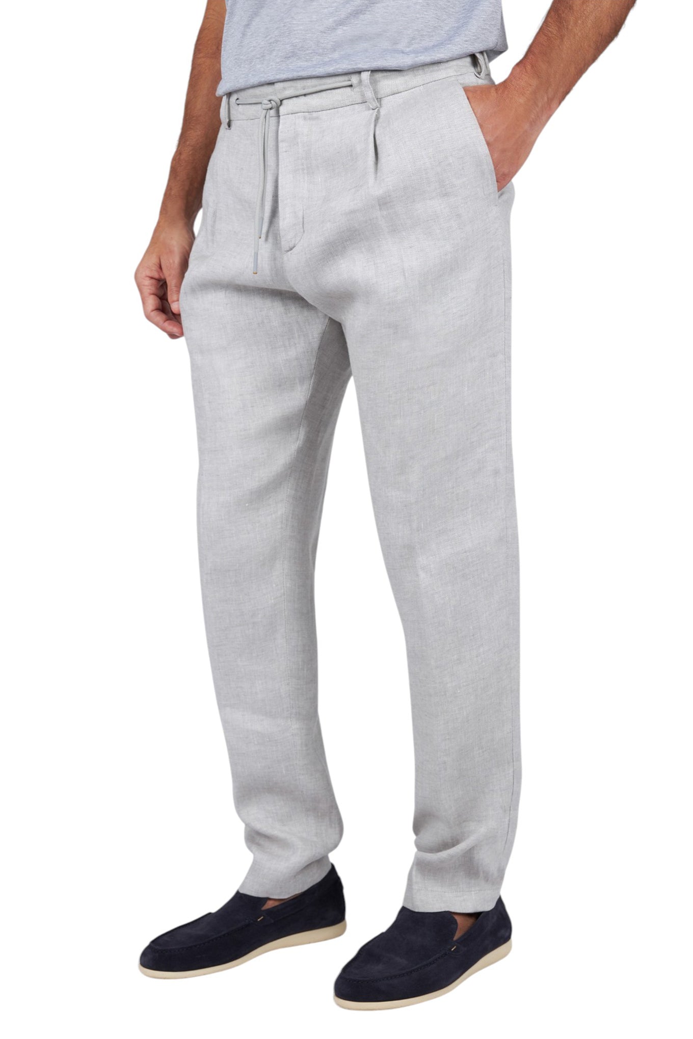 Linen chino trousers