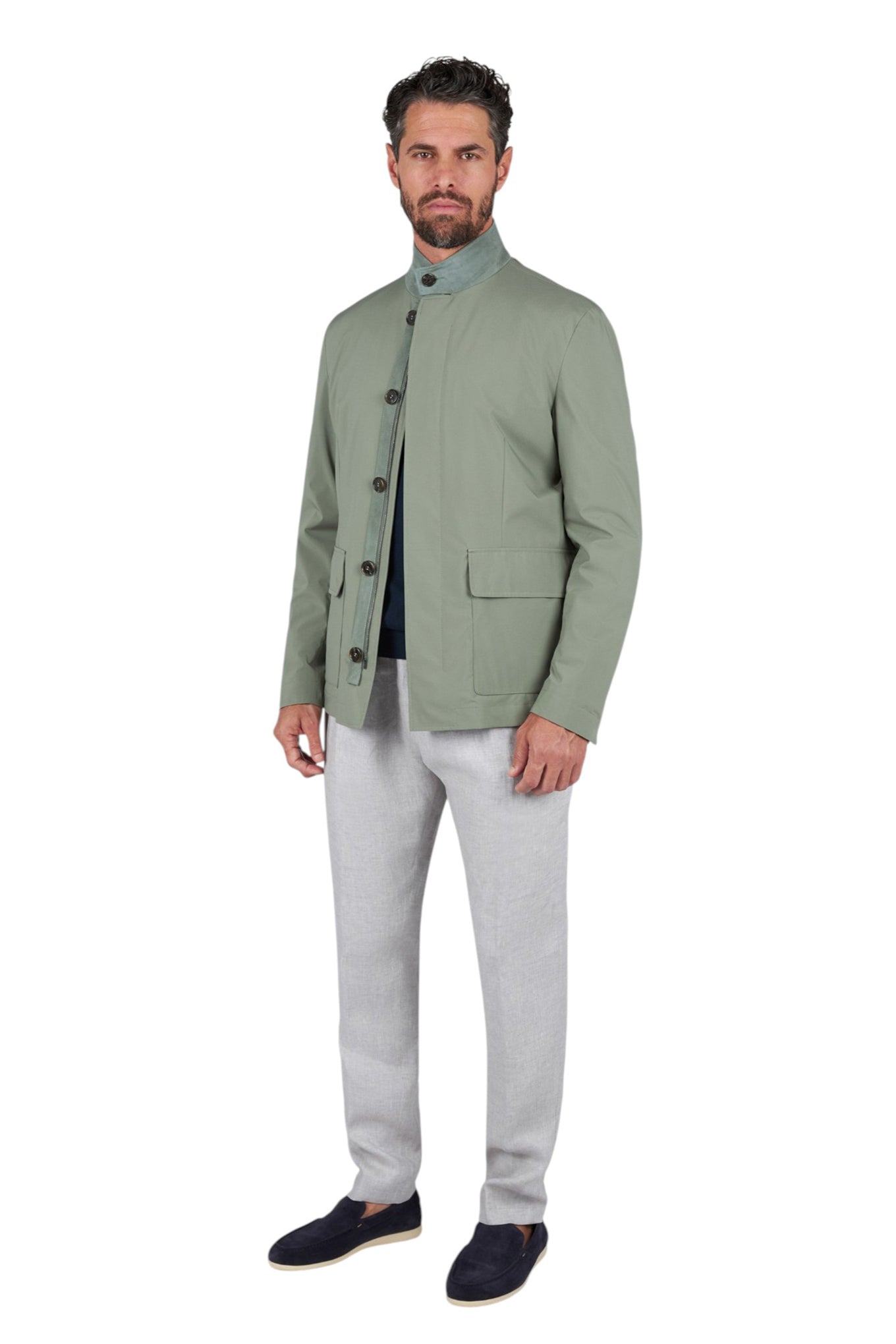 Linen chino trousers