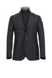 Wool twill jacket with detachable vest