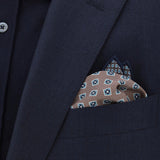 double print silk pocket squares