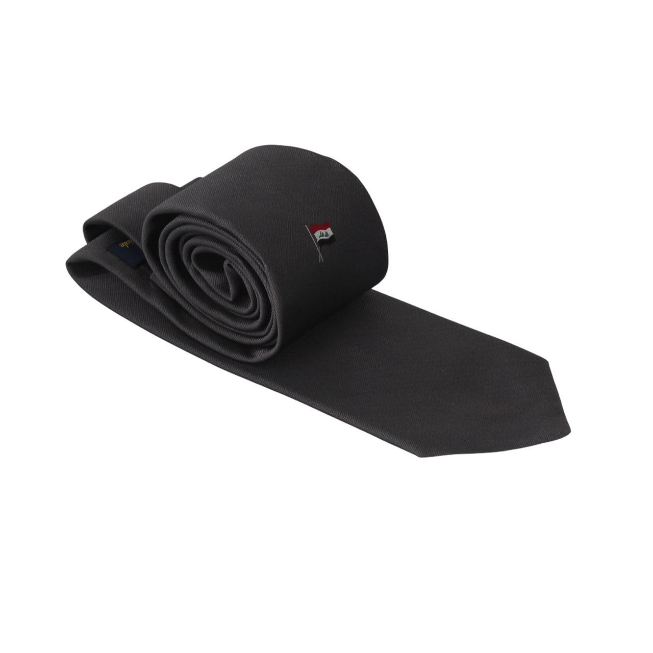 Dark Gray Talarico Silk Tie – Iraq Flag Edition