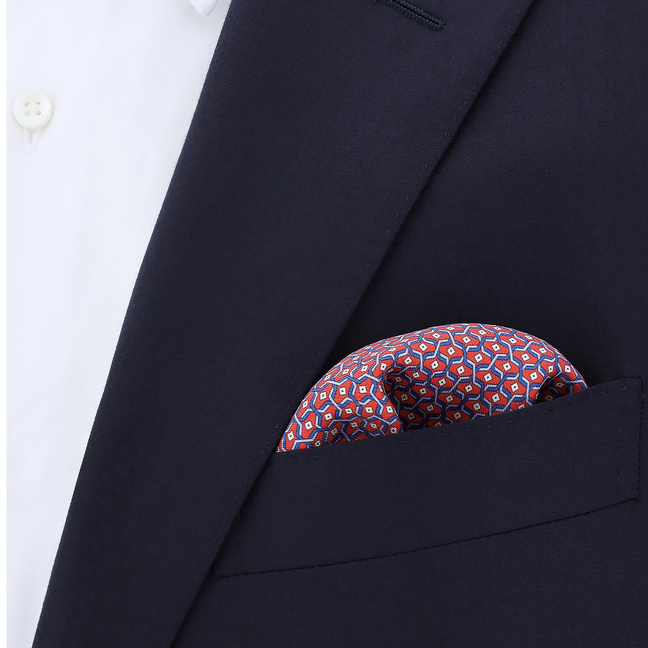 printed silk pocket square
